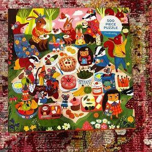 Mudpuppy 500-Piece Picnic Animals Puzzle - Colorful Multi